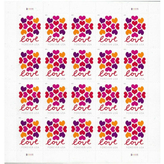 2019 Love Hearts Blossom Forever First Class Postage Stamps image 0